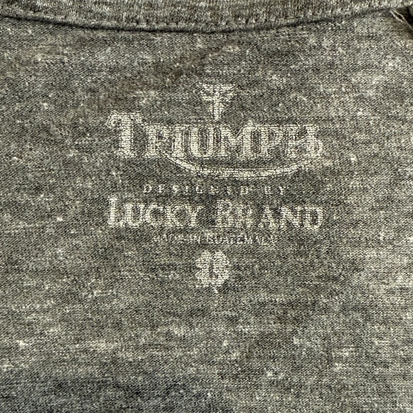 Triumph Lucky Brand Charcoal Graphic Tee - Picture 2 of 6